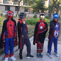 Hero captain clothes boy suit Superman childrens MAN steel suit Spider child Halloween costume
