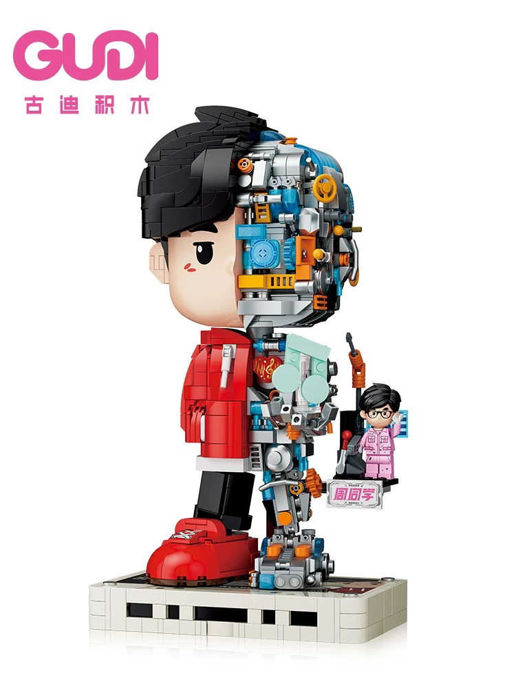 ジェイ・チョウのフィギュア、サイボーグの組み立てブロックモデル、アニメコレクターズアイテム、男性と女性の誕生日プレゼント、1981年。