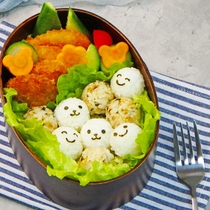 Mini small round rice ball mold with expression embossing machine baby DIY ball rice ball sushi bento tool