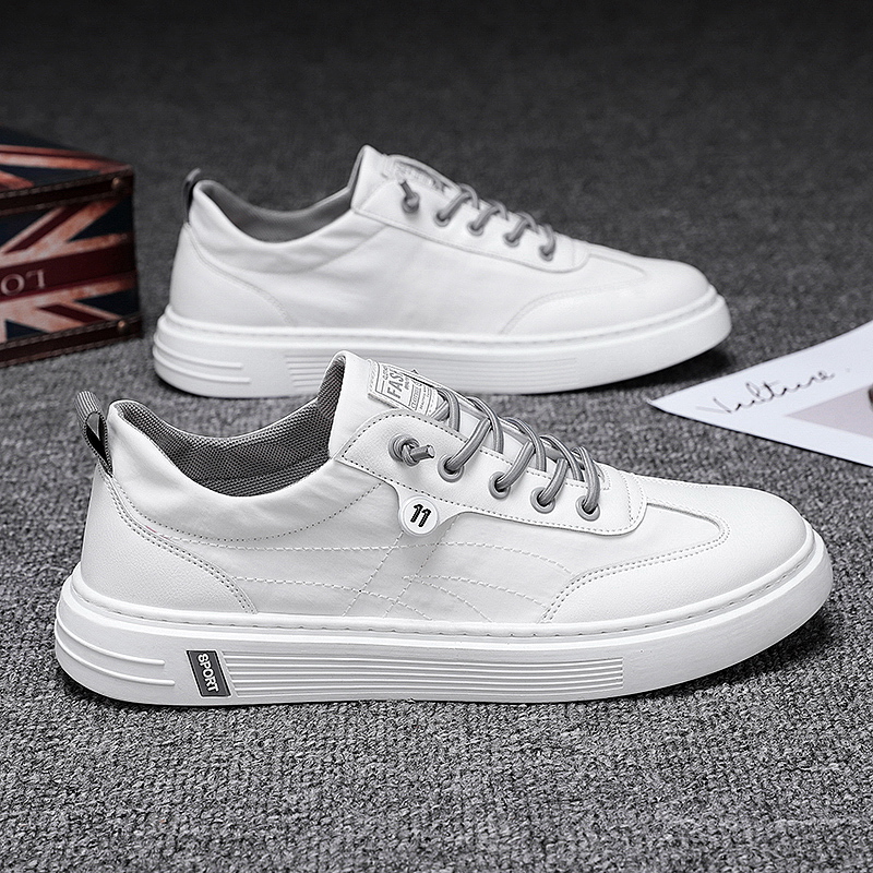 Small white shoes men's 2021 summer new trend low-top slip-on casual sneakers breathable all-match canvas shoes men