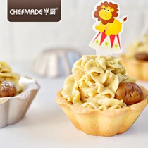 chefmade Kitchen Baking Mold Daisy Side 3 Inches Non Stick Pudding Egg Tarts Molds Castiga 4 clothes