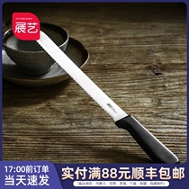 Exhibition art 420 stainless steel bread cutter serrated knife cake saw knife toast cutter kitchen baking tool