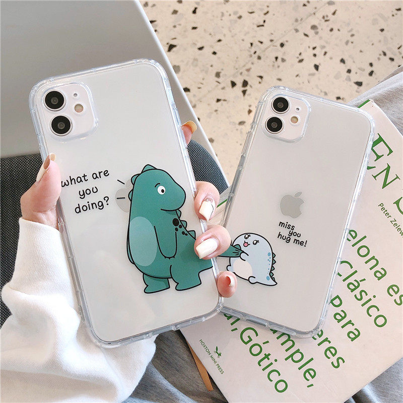 Cartoon Fruit Little Dinosaur Phone Case For Iphone Pro Models_voghion.com