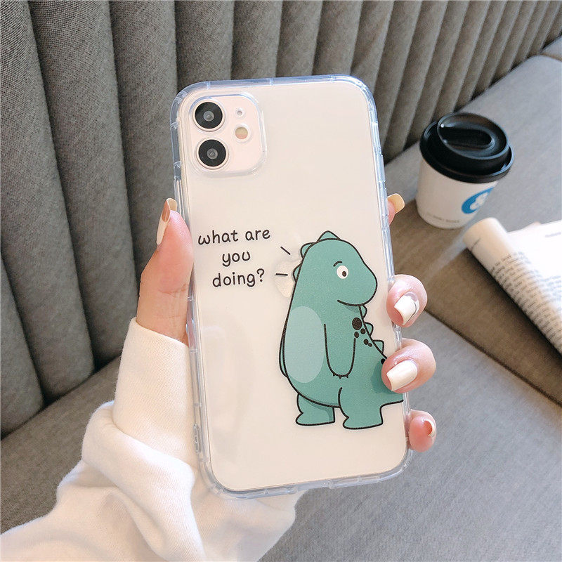 Cartoon Fruit Little Dinosaur Phone Case For Iphone Pro Models_voghion.com