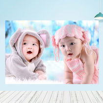 Baby poster photo pictorial Cute baby beautiful cute baby boy painting Pregnant women preparing for pregnancy and prenatal education big picture wall sticker art