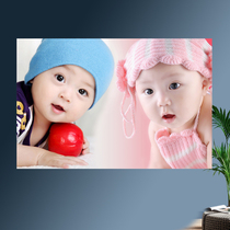 Newborn pregnancy portrait Cute male baby bb photo Beautiful painting Baby poster Pregnant woman picture Prenatal education photo Doll painting