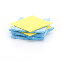 Soldering iron head cleaning sponge with round hole high temperature resistant sponge soldering tin soldering table soldering iron holder soldering sponge