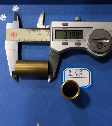 Brass full hollow copper tube 16*1 5 thick*31 5 long 2 6 yuan one inner chamfer for export