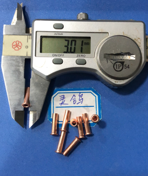 3*0 4*12 2 Total long violet copper hollow rivet 0 08 yuan one store 100,000