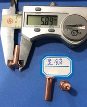 Red copper semi-hollow rivet 6 * 210 RMB42