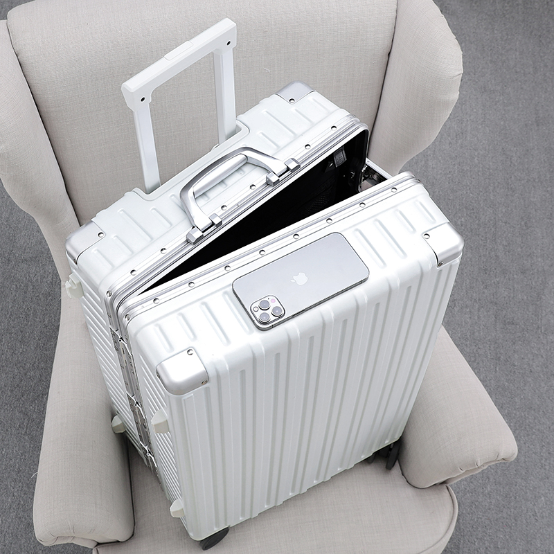 The New Day Department Frosted Suitcase Universal Wheel Aluminum Frame Lalever Box Woman 2024 inch password box Men's suitcase