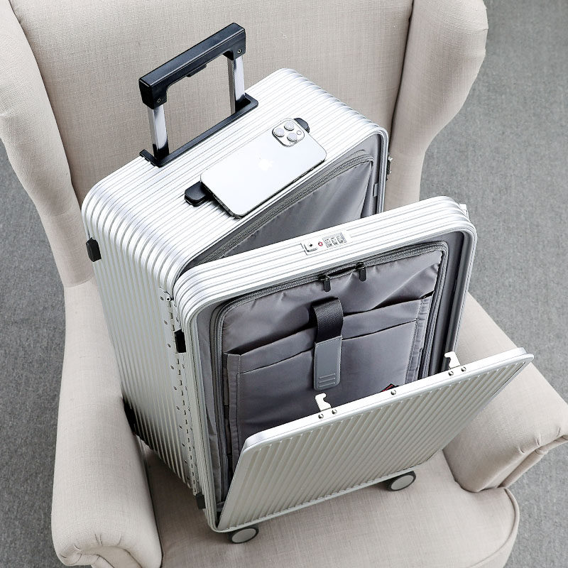 Royal travel aluminum-magnesium luggage men and women 20-inch boarding 24 trolley case 26-inch password box super smooth suitcase