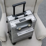 御旅 Металлический чемодан подходит для мужчин и женщин, коробка, алюминиево-магниевый сплав, 24 дюймов