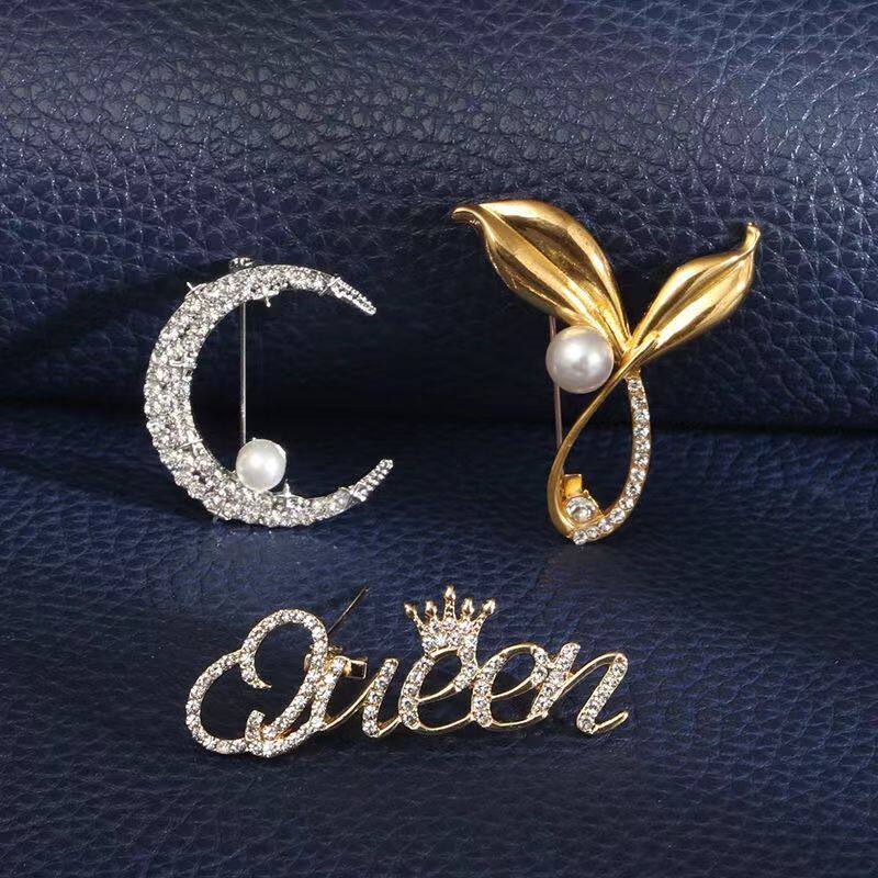 Brooch high-end female exquisite 2023 new trendy niche summer anti-lost suit pin coat corsage accessories