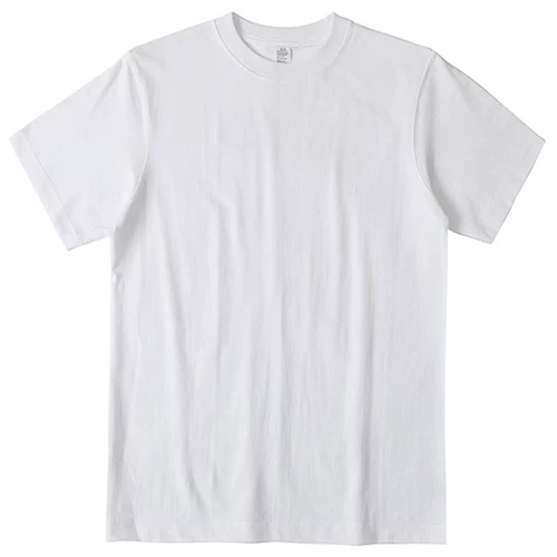 Специальное предложение благосостояния!Повышение репутации!270 г плотная однотонная футболка из чистого хлопка с круглым вырезом и короткими рукавами, однотонный простой топ