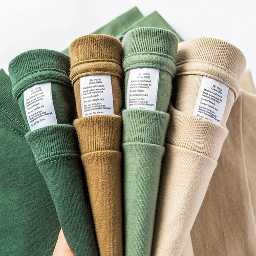 Цветная хлопковая футболка для отдыха, широкая цветовая палитра, в американском стиле, размер, оверсайз