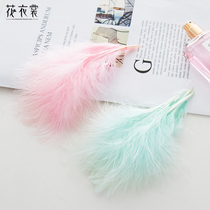 Floral dress Multiplush colorful feather flowers bouquet Material DIY plush decorations ostrich Mao flower shop Supplies