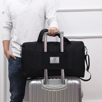 Travel bag travel bag large capacity luggage bag mens Hand bag travel travel Big bag short trip tote bag women