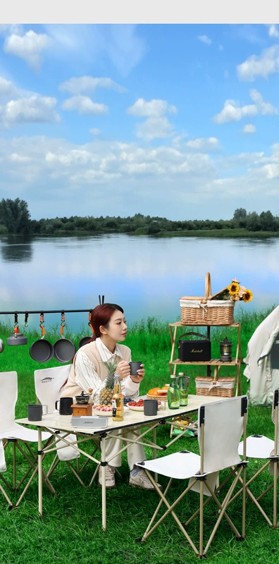 Bàn ghế xếp ngoài trời, bàn cuộn trứng di động, bàn picnic siêu nhẹ, quầy nướng, bộ dụng cụ cắm trại và đồ dùng đồ camping giá rẻ thanh lý đồ cắm trại