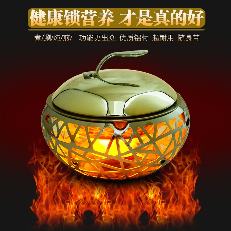 Stainless Steel Hotels Home Students Alcohol Stove Fire Boiler Mini Small Hot Pot Solid Alcohol Dry Boiler Paparazzi