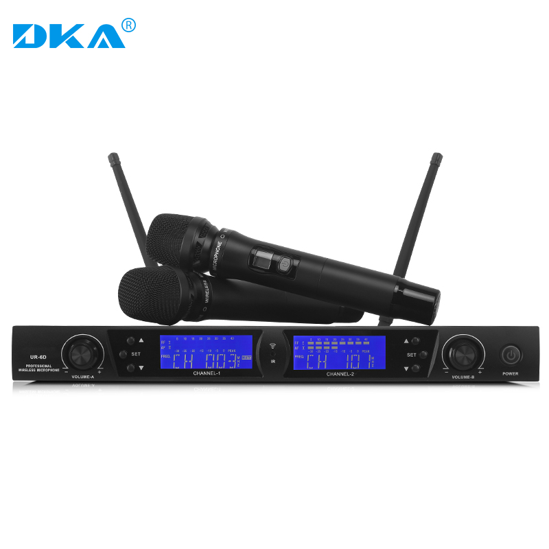 DKA Professional Microphone Wedding Celebration Home KTV Karaoke Stage Performance Charter House K Song One Drag Two Wireless Mic