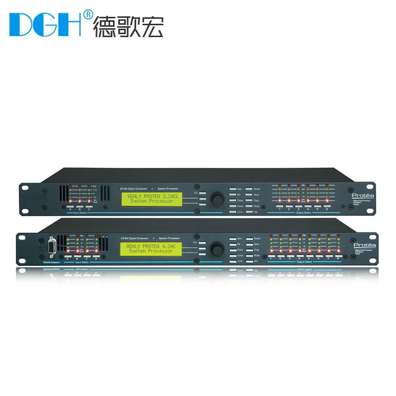 DGH 3 24CL4 24CL digital audio processor 3 in 6 out 4-ins 8 out of professional stage performance sound