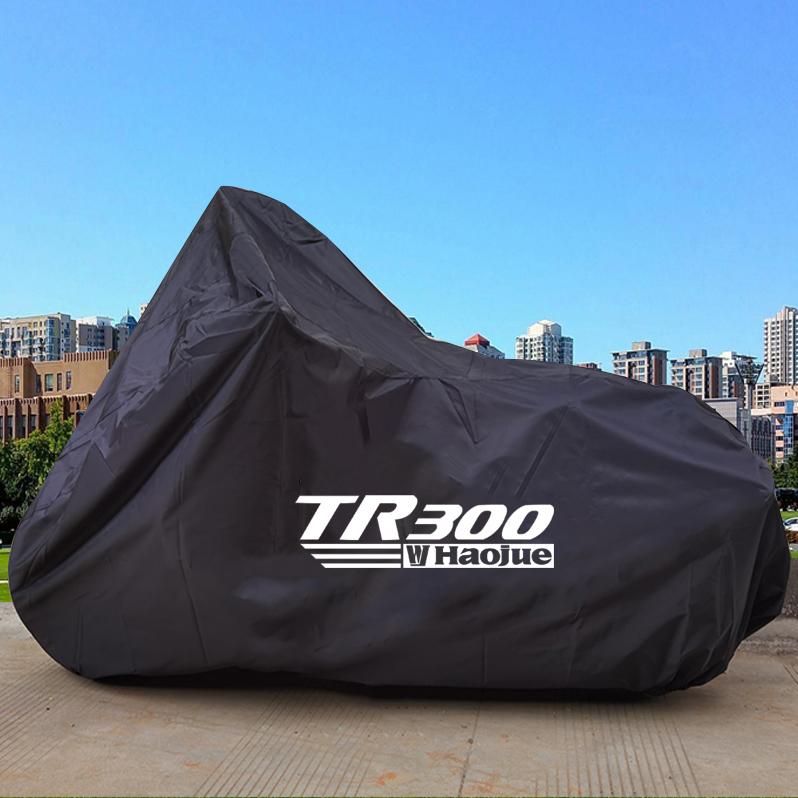 Suitable for Haojue Tr300 Cruiser Motorcycle Cover, Waterproof, Dustproof, Sunproof, Frostproof, Snowproof Oxford Full Cover