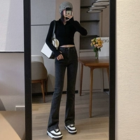 Дымовые серые брюки