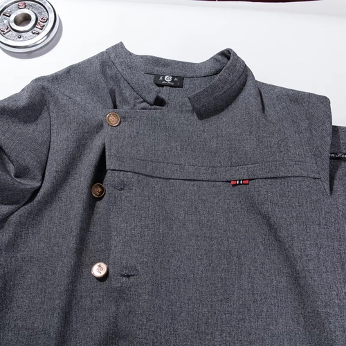 Высокий шеф -повар рабочая одежда мужская отель питание горячее горшок ресторан кухня кухня кухня осень осень и зимний отель шеф кухня кухня длинные рукава густо