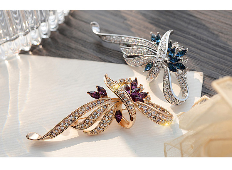 Broche femme en cristal autrichien - Ref 1172860 Image 11