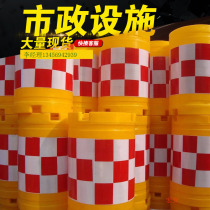 滚塑防撞桶市政隔离墩塑料注水学校门口隔离昆明交通设施