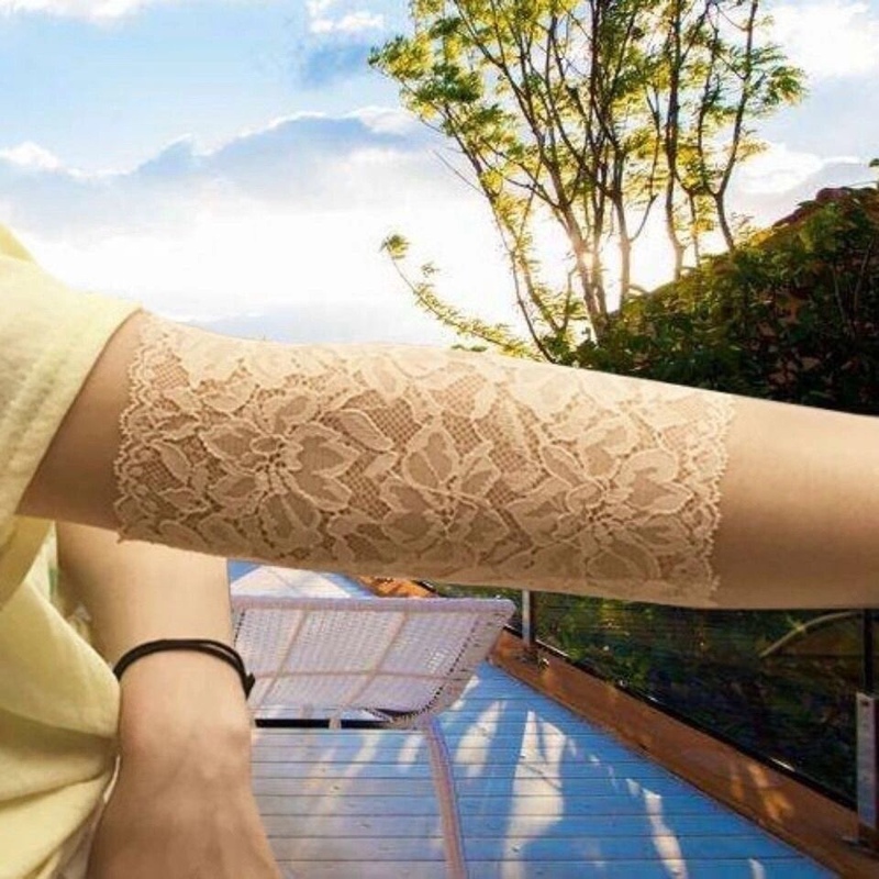 Lace Elbow Pads, Scar Cover Sleeves, Tattoo Cover Sleeves, Upper Arm Sleeves, Breathable Sleeves for Fat People, Wrist and Ankle Sleeves, Multi-Functional Protective Sleeves