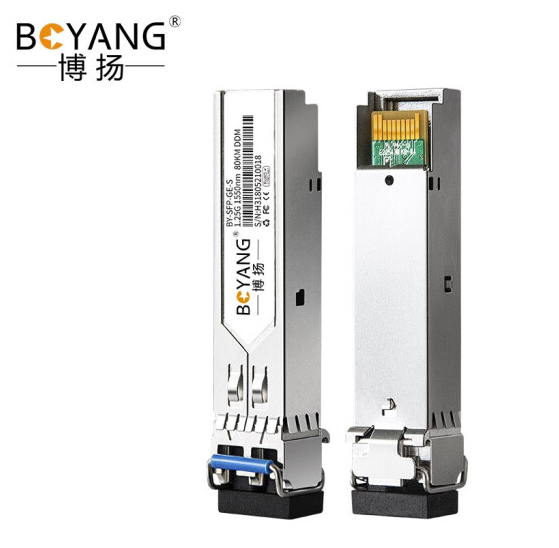 Boyang SFP 1 25G Gigabit Single mode dual fiber 1550nm 80km Compatible with Huawei H3C Cisco BY-GES85