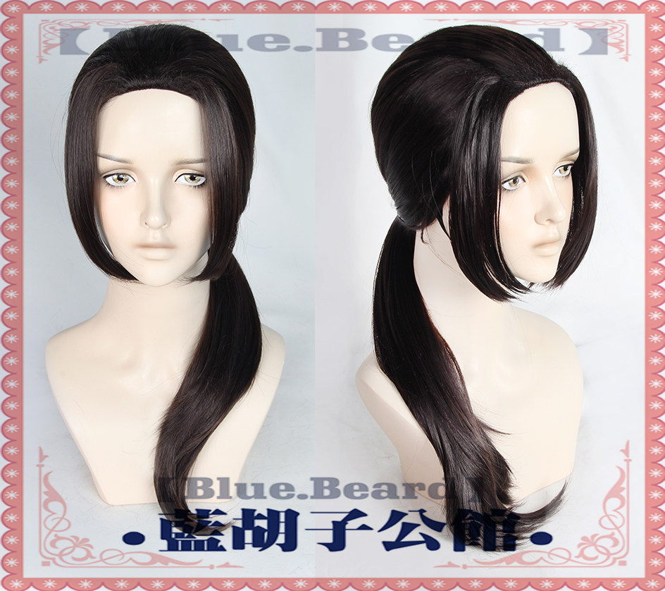 【Moviy soqol】Hetalia China Wang Yao APH cos parigi qora jigarrang o'rtadan ajratilgan sochlar