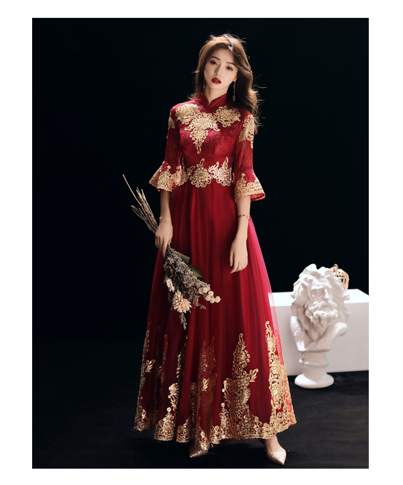 Robe de soirée manchon de cloche - Ref 3212861 Image 21