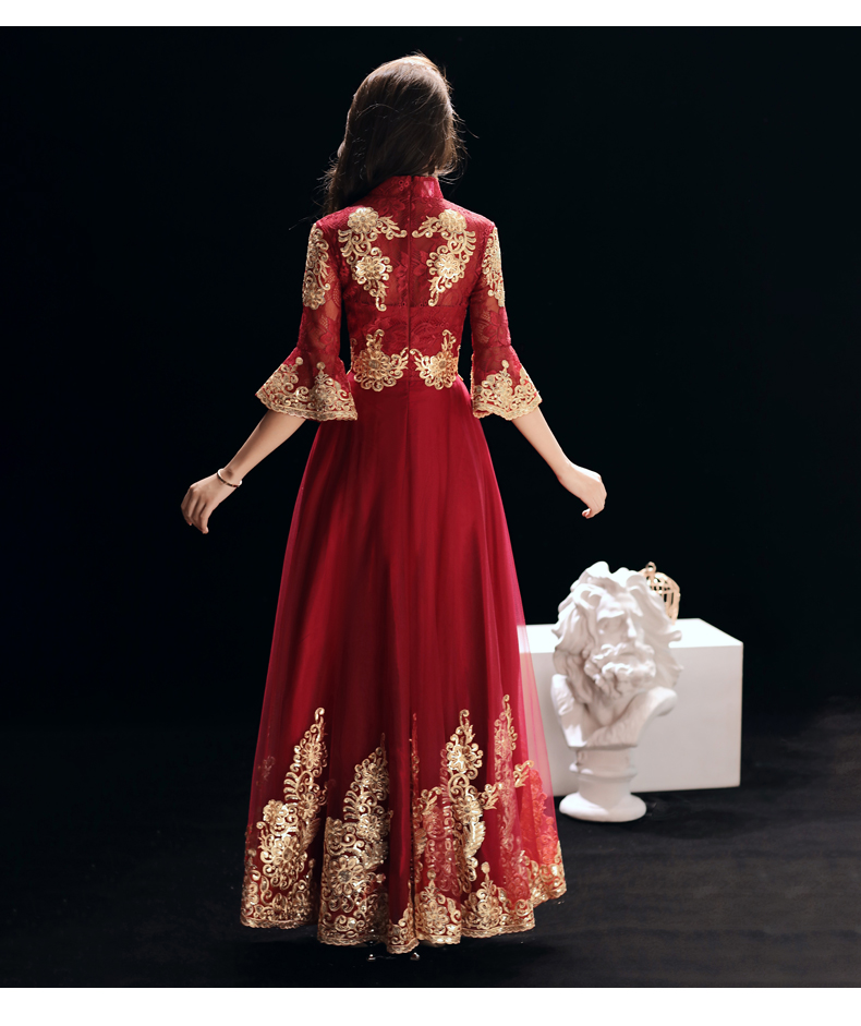 Robe de soirée manchon de cloche - Ref 3212861 Image 24