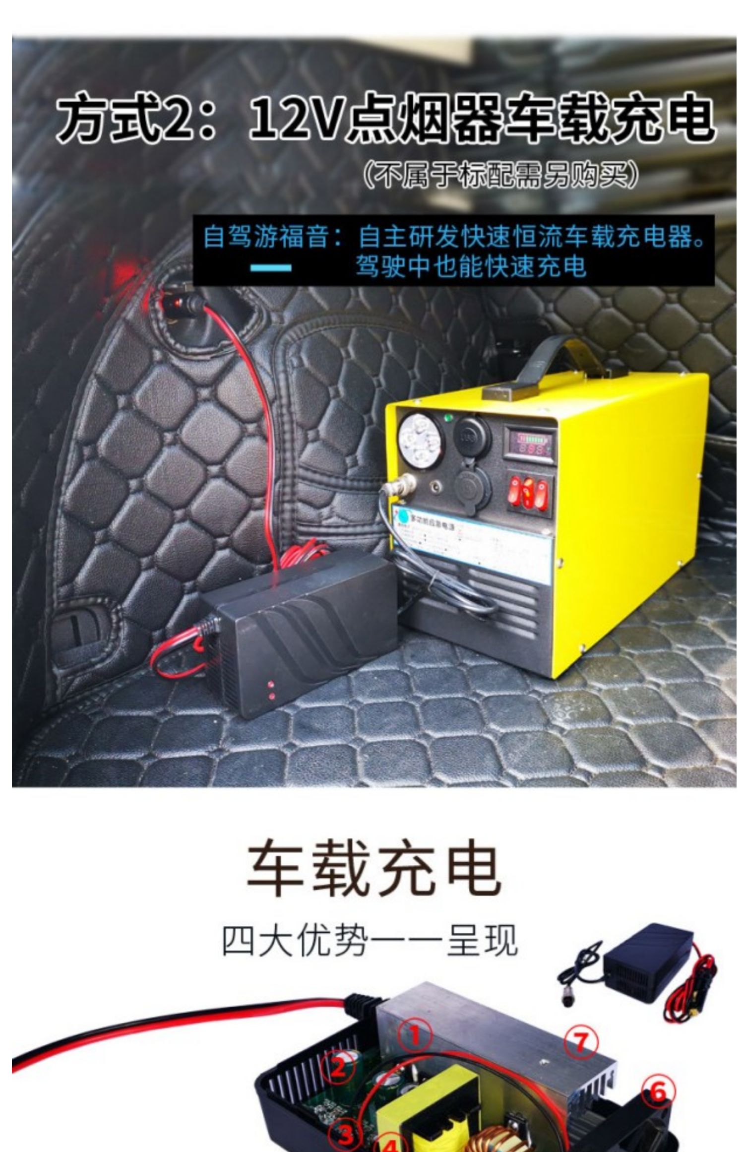 Pin điện thoại di động 220 V dung lượng lớn ngoài trời quầy hàng xách tay công suất cao tự lái xe khẩn cấp - Ngân hàng điện thoại di động sạc dự phòng xiaomi 20000mah