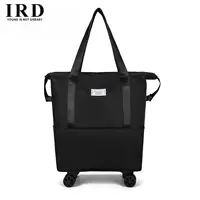 Черный двойной слой [съемное универсальное колесо] [расширяемая емкость] [