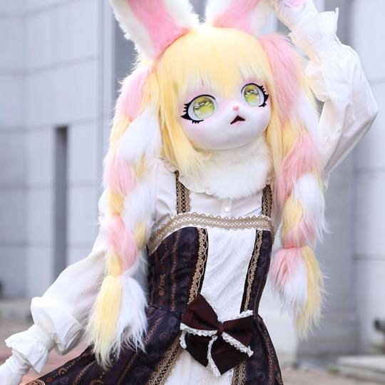 kig兽头兽装儿童全套可穿戴cos服头套洛丽塔装扮漫展演出生日礼物