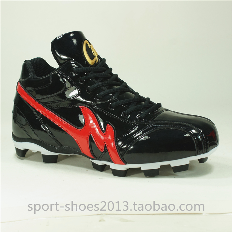 Baseball Shoes Glue Nail Professional Softball Glue Nail Shoes Competition With Shoe Factory Customized Direct Marketing Classic Black Red-Taobao