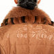 Li Kei Camel Down Jacket Lapel Real Hair Mid-Length Slim Slim Cotton Clothes Commuting Plus Size Mom Clothes 5X Factory ຂາຍໂດຍກົງ ສົ່ງຟຣີ