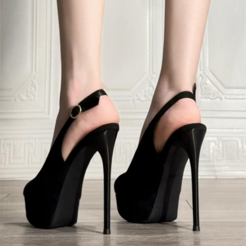Stunning and Sexy High-Heeled Shoes for Women, Stiletto Heels, 2026 Summer New Style Peep-Toe Sandals, Waterproof Platform, Sky-High Heels, Nightclub Women's Shoes Stunning and Sexy High-Heeled Shoes for Women, Stiletto Heels, 2026 Summer New Style Peep-Toe Sandals, Waterproof Platform, Sky-High Heels, Nightclub Women's Shoes