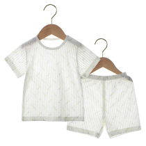 Childrens cotton short sleeve set ultra-thin vest Shorts 2 years old 5 Children Baby summer two-piece cool home