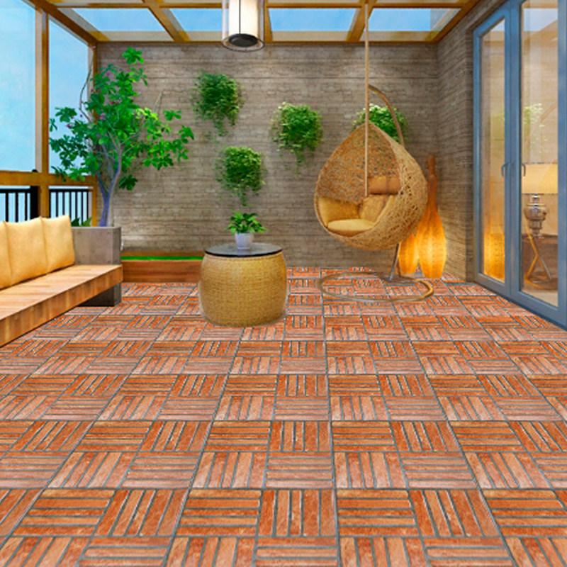 Balcony tiles outdoor yard garden tiles non-slip antifreeze American retro bump floor tiles 400 terrace floor tiles