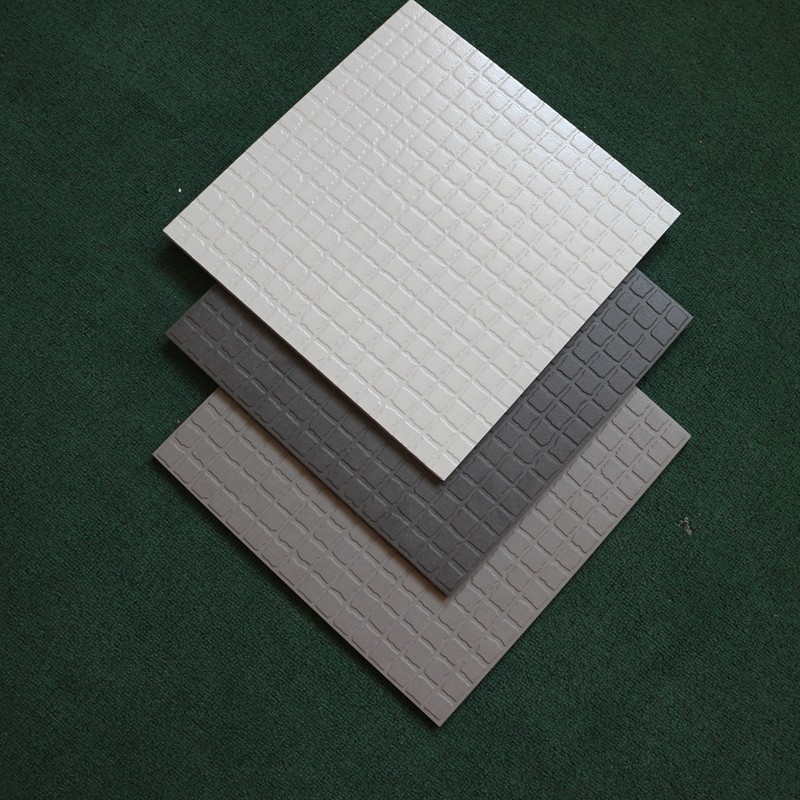 Concave and convex small square floor tiles 300*300 balcony kitchen and bathroom gray white small floor tiles courtyard cultural stone antique tiles