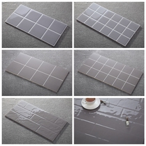 Nordic minimalist grey grid wall brick 300x600 small pane toilet bathroom tile kitchen glazed face porcelain sheet
