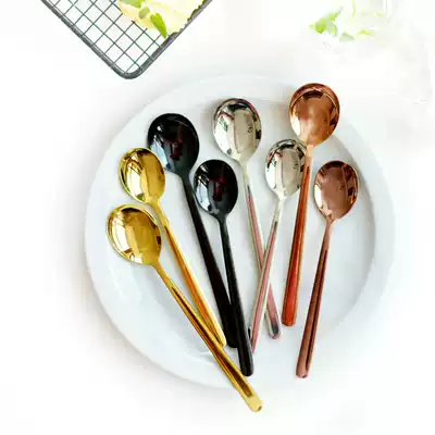 304 stainless steel spoon Rice spoon Dessert spoon Soup spoon Spoon stirring spoon Coffee ice spoon Ice cream ice cream spoon
