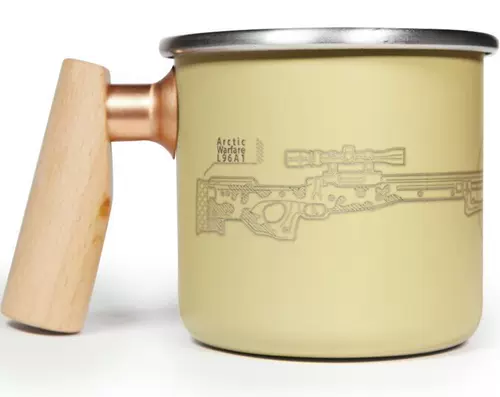 Купить Тайвань Трувий Деревянная ручка белая железная чашка водяной чашки SAS 400 мл