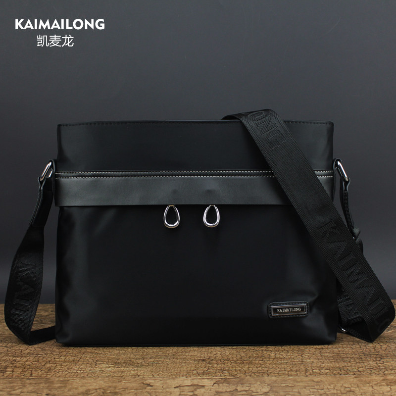 Kermacron's new single shoulder bag male canvas diagonal satchel bag casual cross version Oxford spun cloth Korean version male wave men's bag