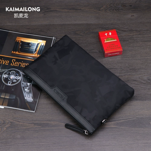 凯麦龙 Вместительная и большая сумка с петлей на руку, маленькая сумка клатч, шоппер, барсетка, нейлоновая сумка на запястье, в корейском стиле, ткань оксфорд